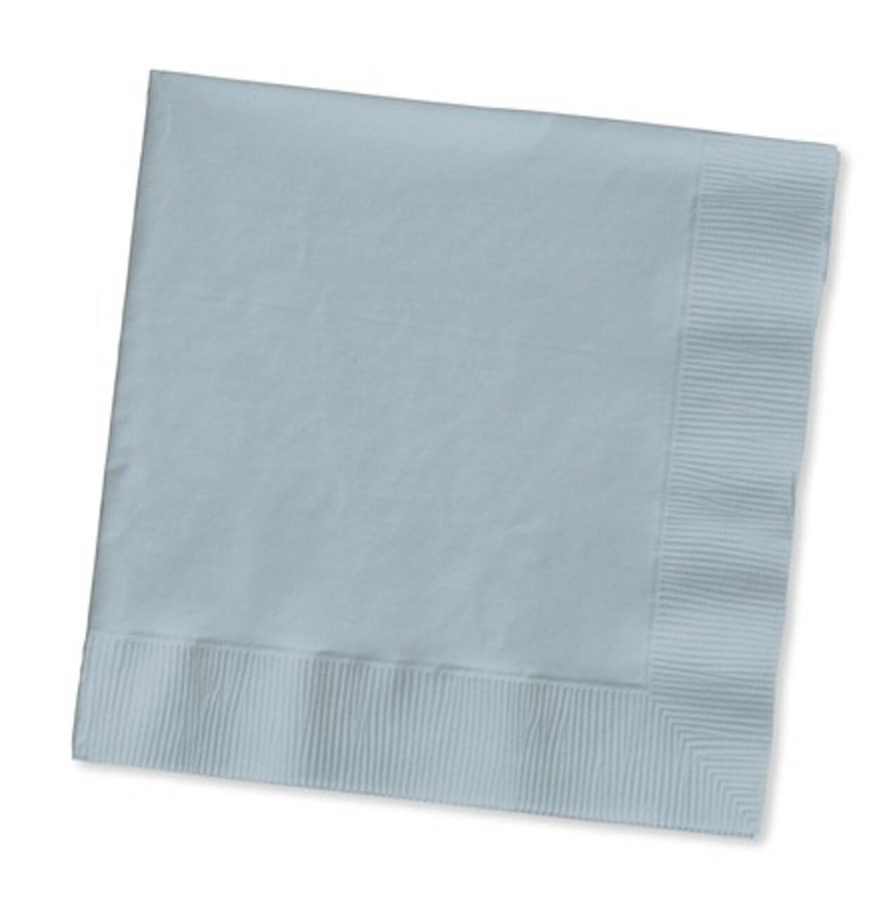 Party Central Club Pack of 500 Shimmering Silver 3-Ply Paper Party Lunch Napkins 6.5&#x22;